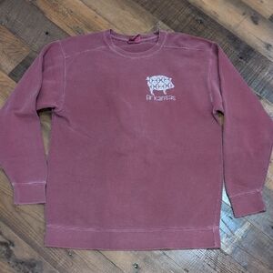 Comfort Colors Maroon Arkansas Pig Sweatshirt